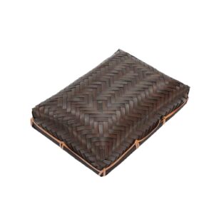 茶染アジロかご特小 KB25953